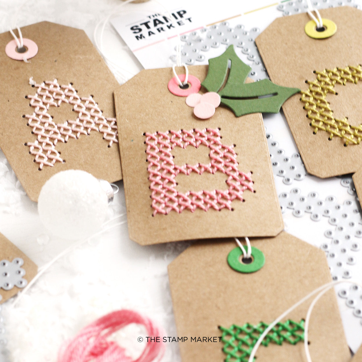 Stitched Alphabet Dies